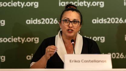 Portr&auml;t Erika Castellanos auf der Welt-Aids-Konferenz 2026